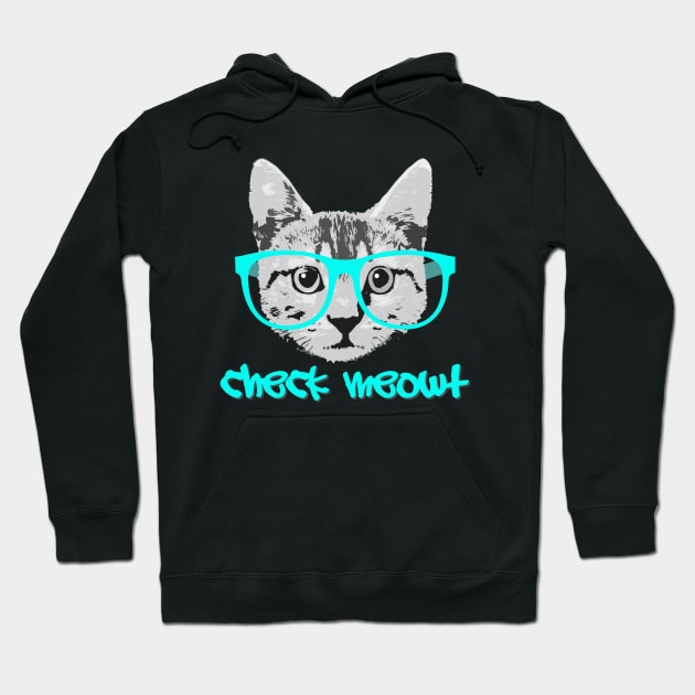 Check Meowt Hoodie by robotface